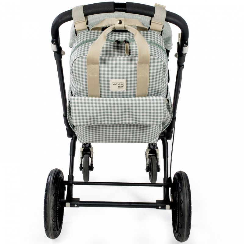 Sac à dos à langer I love Vichy vert Walking Mum Produit 8