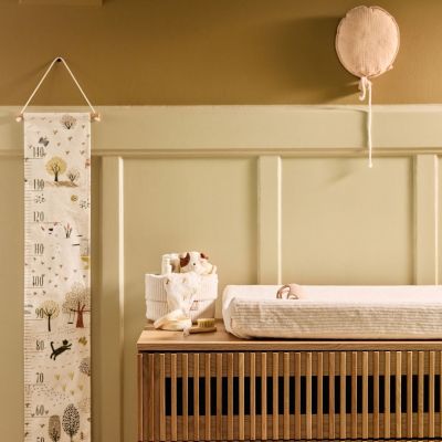 Lot de 2 housses de matelas à langer en éponge Oatmeal-Sand (50 x 70 cm)