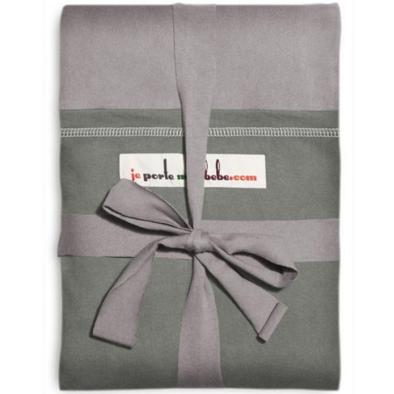 Echarpe de portage L'Originale gris clair poche olive Love Radius