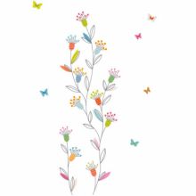 Sticker farandole de fleurs et papillons  par Série-Golo