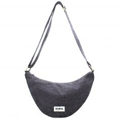 Sac banane Andrea Denim Gris - Hindbag