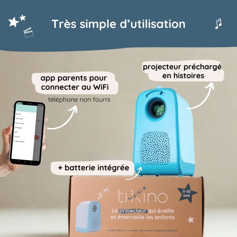 Vidéoprojecteur Tikino des 3-10 ans (sur batterie) Tikino Produit 6