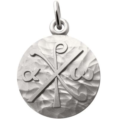 Médaille Chrisme 18 mm (argent 925°) Martineau