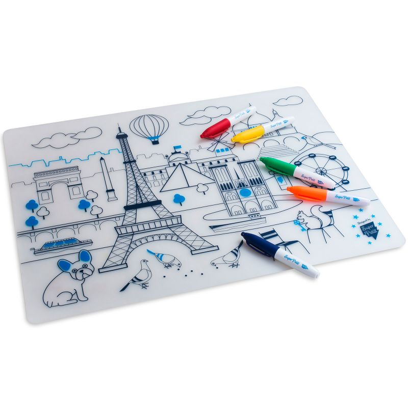 Set de table à colorier Paris Super Petit