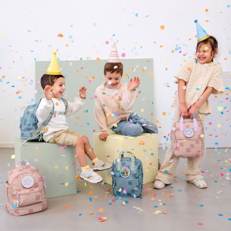 Mini sac à dos carré Pattern Party rose Lässig Ambiance 3