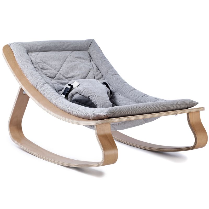 Transat Levo Sweet Grey en bois de hêtre Charlie Crane