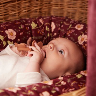 Bracelet de dentition en caoutchouc naturel  fleur