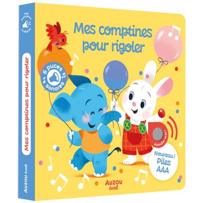 Livre sonore Mes premiers sonores Mes comptines pour rigoler Auzou Editions