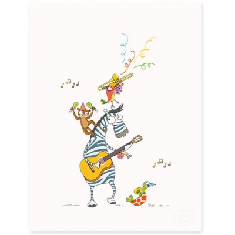Affiche Boogie woogie (30 x 40 cm) Série-Golo