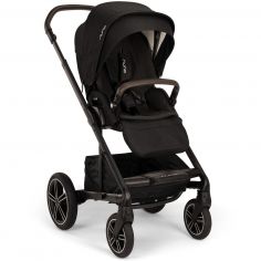 Poussette MIXX NEXT Caviar effet cuir chocolat - Nuna