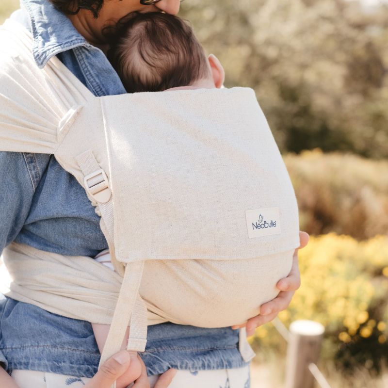 Porte bébé Mei Tai P'tit Evo Lin Naturel NéoBulle Ambiance 4