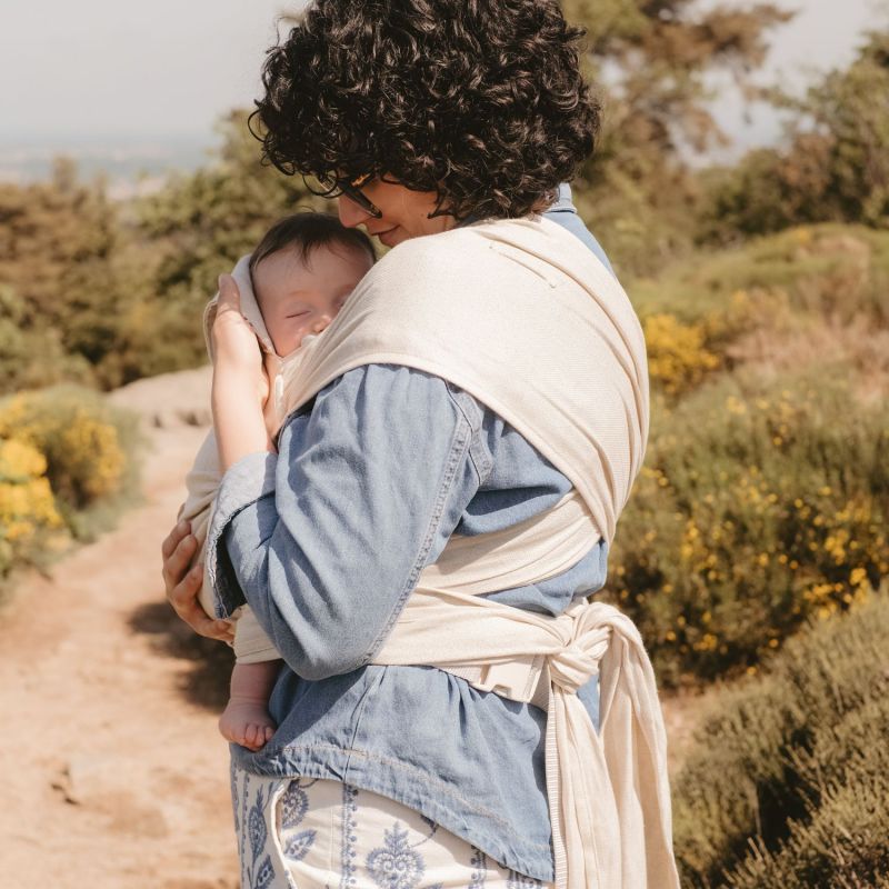 Porte bébé Mei Tai P'tit Evo Lin Naturel NéoBulle Ambiance 6
