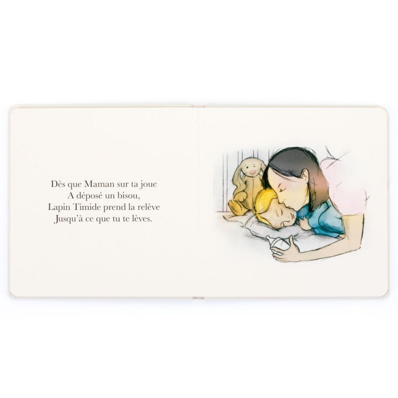 Livre Lapin timide veille sur tes nuits Jellycat Produit ouvert 2