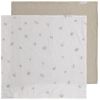 Lot de 2 langes Tender Beige/Clover (115 x 115 cm) - Baby's Only