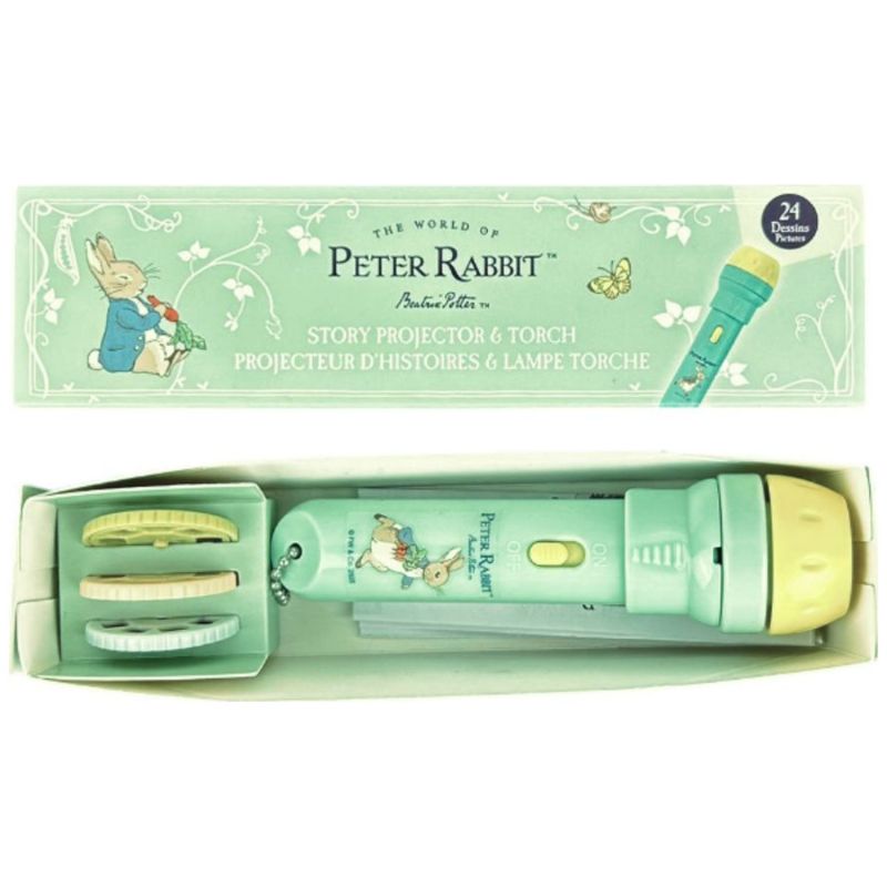 Lampe projecteur d'histoires Pierre Lapin Trousselier Produit ouvert 2