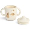 Tasse à bec en silicone Neil Elephant Crème de la crème Liewood Produit ouvert 3