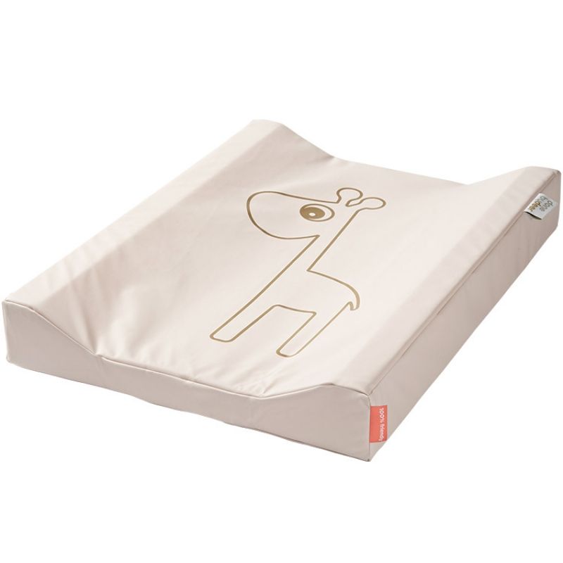 Matelas à langer waterproof Raffi la girafe rose et doré (50 x 65 cm) Done by Deer