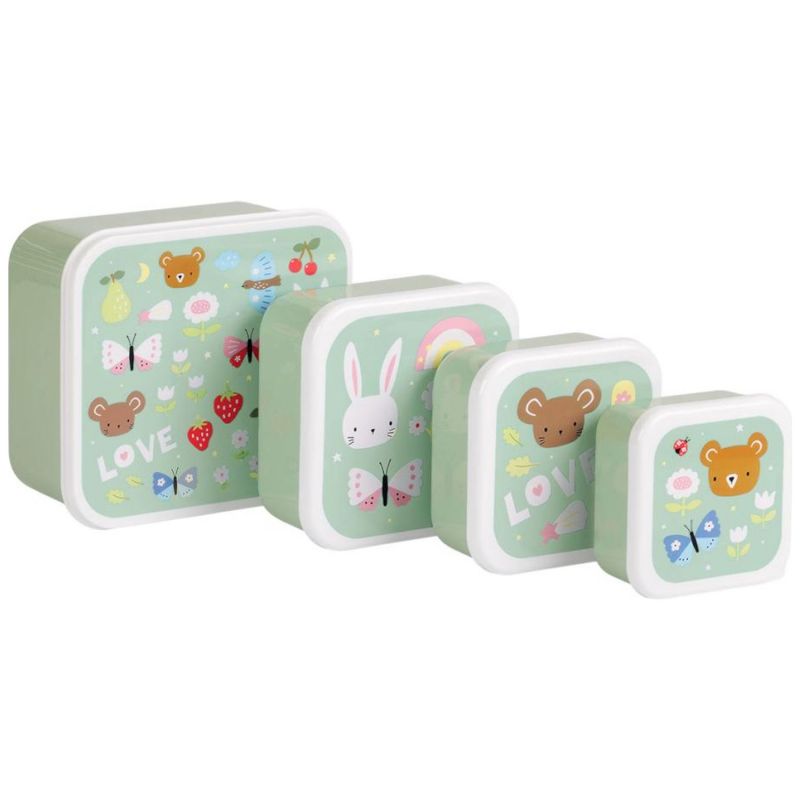 Lot de 4 boîtes à goûter Joie A Little Lovely Company Produit 1 grande taille