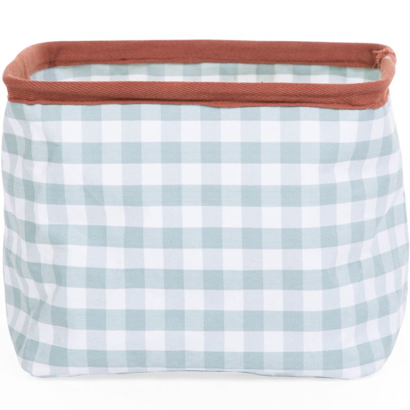 Panier de rangement Vichy sage (25 x 20 cm) Childhome