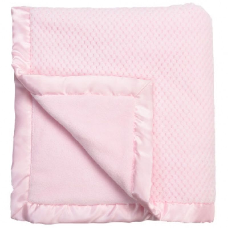 Couverture bébé en polyester Beryl rose (100 x 140 cm) Maison Nougatine