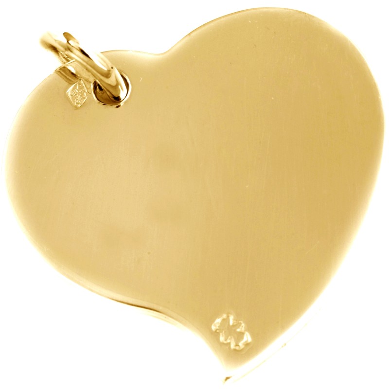 Pendentif coeur 12 mm (or jaune 750°) Loupidou