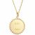 Variation Doré du produit Collier chaîne médaille Soleil personnalisable (plaqué or) de la marque Petits trésors