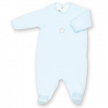 Pyjama léger terry Stary frost (0-3 mois : 50 à 60 cm)  par Bemini