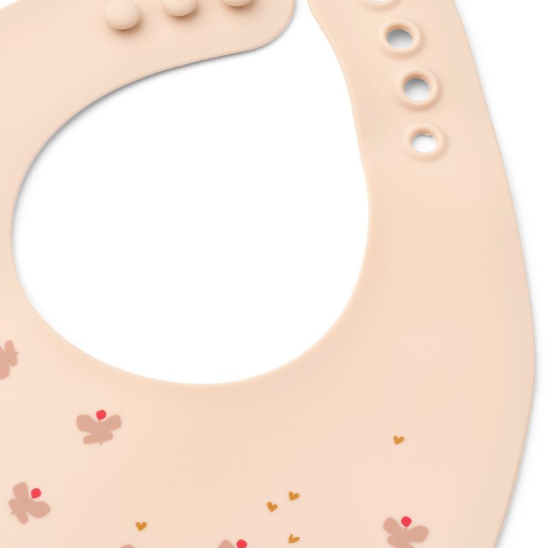 Lot de 2 bavoirs en silicone Ember Butterfly Apple Blossom Liewood Produit 3