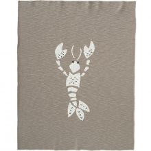 Couverture en coton bio homard gris (100 x 150 cm)  par Fresk