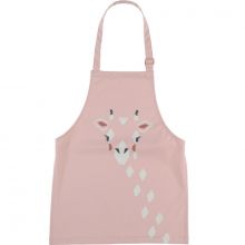 Tablier enfant Mix & Match girafe rose  par Noukie's