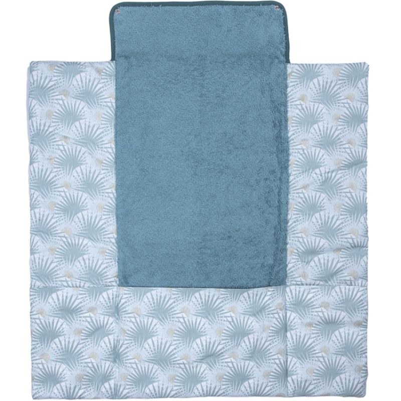 Tapis à langer avec poches Palmier céladon BB & Co