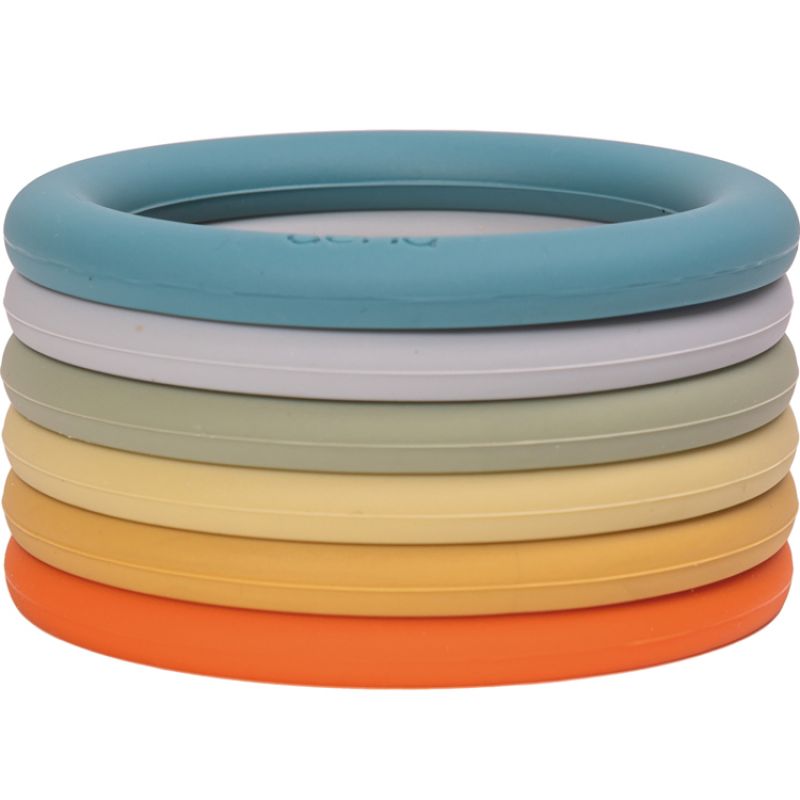 Lot de 6 anneaux en silicone Nature Dëna