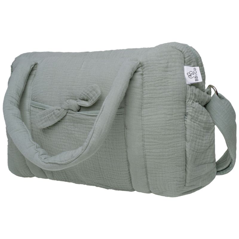 Sac à langer en gaze de coton vert de gris BB & Co Produit 3