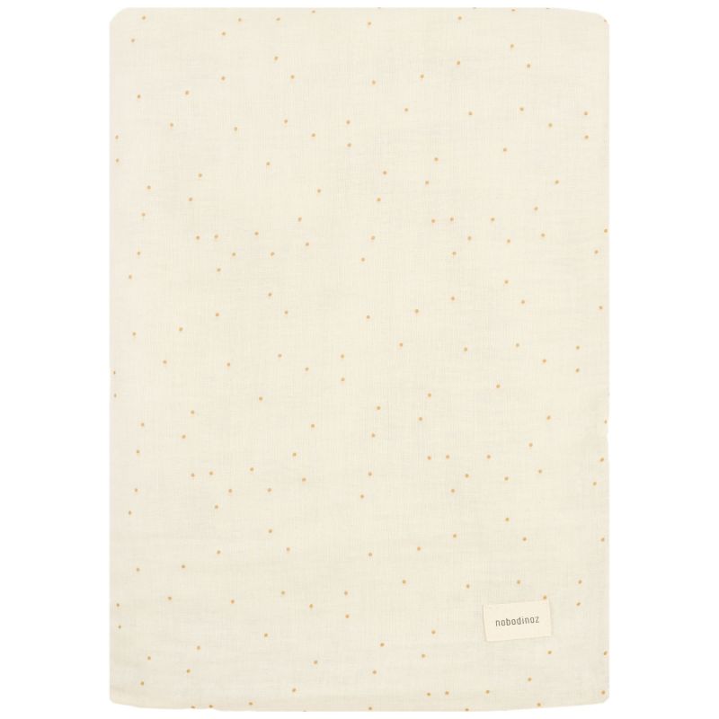 Couverture d'hiver en mousseline double Wabi-sabi Natural sweet dots Nobodinoz Produit 2