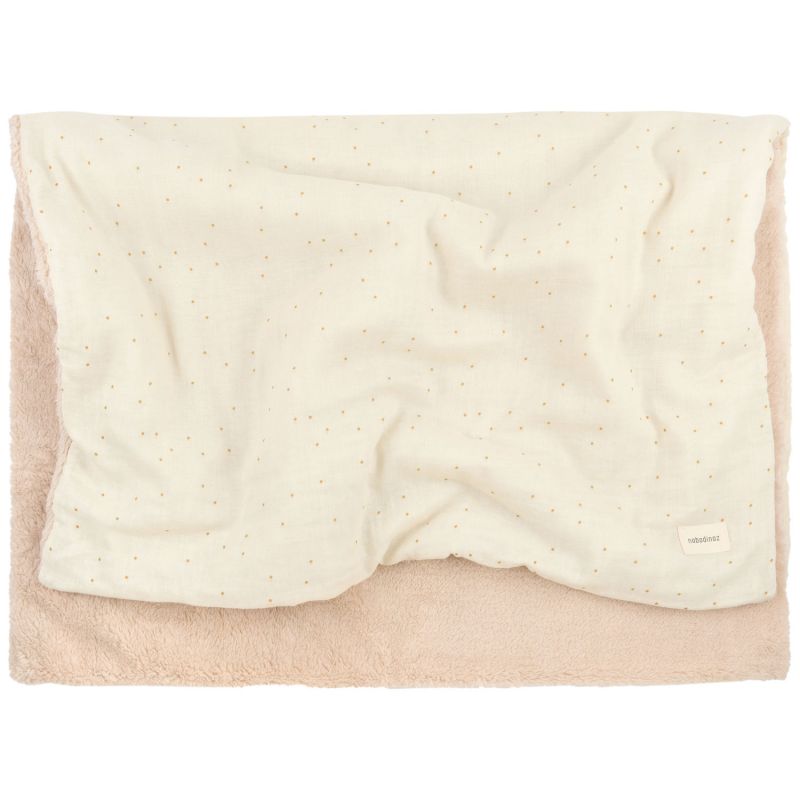 Couverture d'hiver en mousseline double Wabi-sabi Natural sweet dots Nobodinoz Produit 3