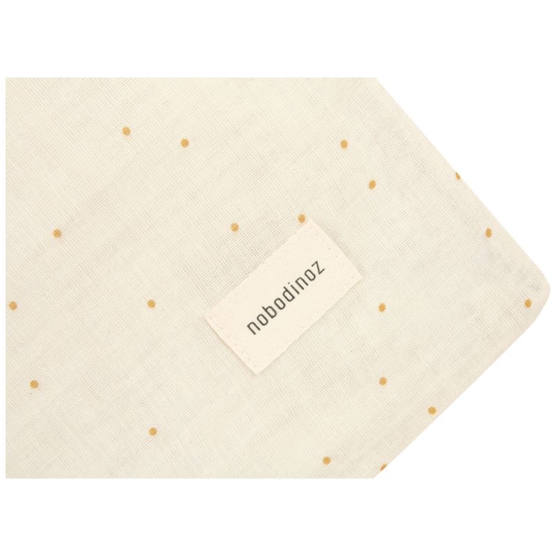 Couverture d'hiver en mousseline double Wabi-sabi Natural sweet dots Nobodinoz Produit 4