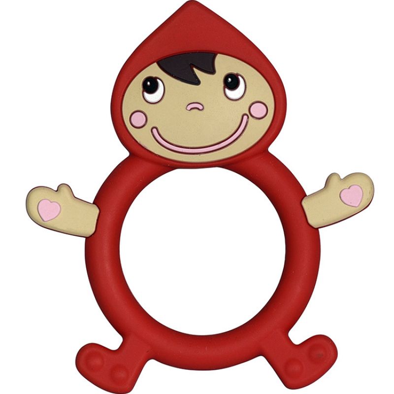 Anneau de dentition en silicone Chaperon rouge T'es fou louloup Ebulobo