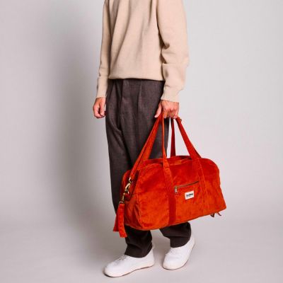 Sac à langer Basile Velours Brique