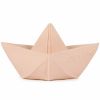 Jouet de bain bateau origami latex d'hévéa nude - Oli & Carol