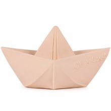 Jouet de bain bateau origami latex d'hévéa nude  par Oli & Carol