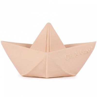 Jouet de bain bateau origami latex d'hévéa nude Oli & Carol