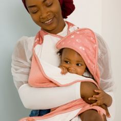 Serviette tablier de bain papillon Pink Forest Bambou