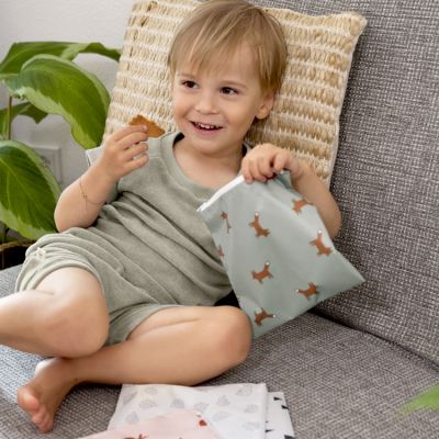 Lot de 2 Pochettes à goûter Little Forest Renard (1 L)