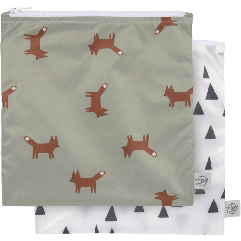 Lot de 2 Pochettes à goûter Little Forest Renard (1 L) Lässig Produit 1