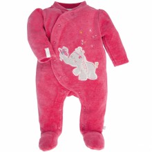 Pyjama chaud Anna et Pili rose framboise (naissance : 50 cm)  par Noukie's