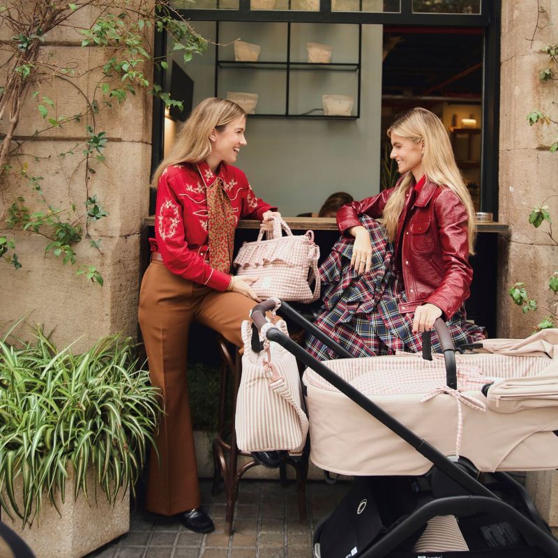 Sac à langer Praliné Vichy Moka Walking Mum Ambiance 8