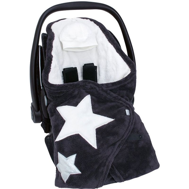 Nid d'ange softy Stary noir (90 x 90 cm) Bemini
