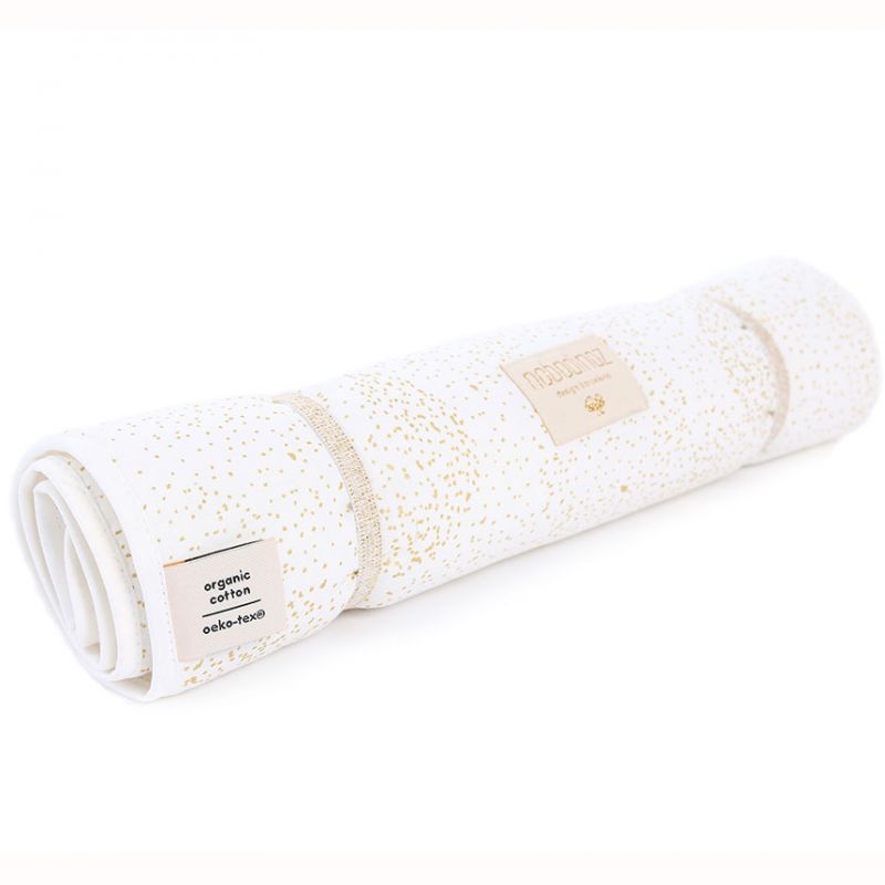 Tapis à langer Nomad Gold bubble White (35 x 60 cm) Nobodinoz