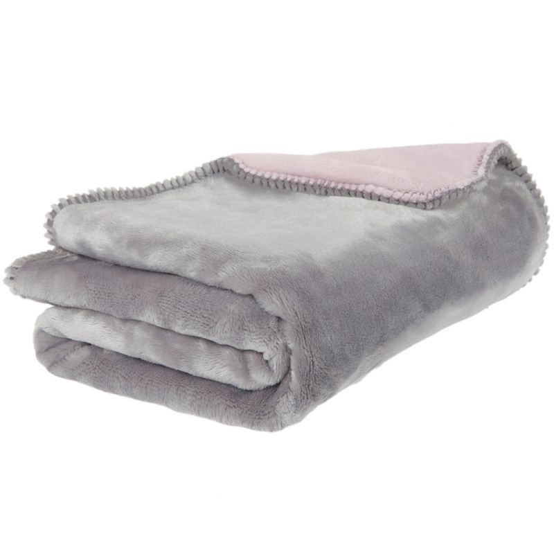 Couverture groloudoux rose cocon Poudre d'étoiles roses (75 x 100 cm) Noukie's