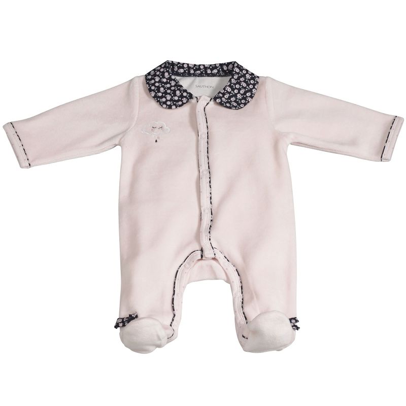 Pyjama chaud Miss Fleur de Lune rose (Naissance) Sauthon